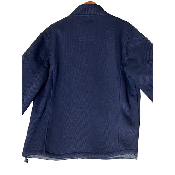 Gerry Navy Full-Zip Fleece Jacket L Men's 100% Polyester Warm & Cozy Outerwear - Picture 9 of 16